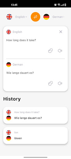 Simple German Translator Screen 3