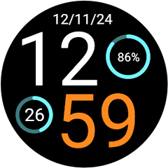 Digital Watch Face Iris513