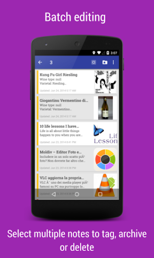 Android application Omni Notes Alpha screenshort