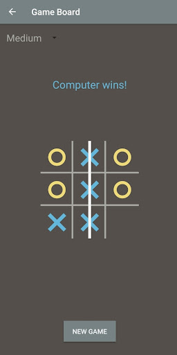 Tic Tac Toe Game Screen 3