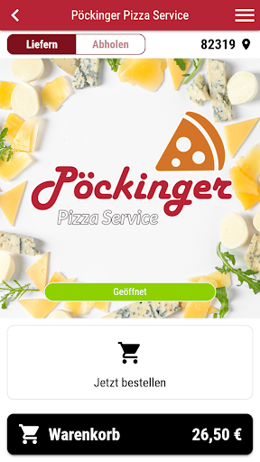 Android application Pöckinger Pizza Service screenshort