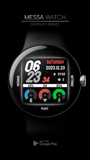 Android application Sport - Digital Watch Face NY screenshort