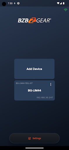 Android application BZBGEAR Switch Control screenshort