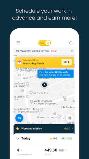 Screenshot of TADA Driver