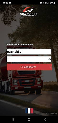 Android application GCA MOBILE screenshort