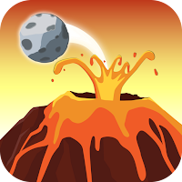 Escape jump from lava volcano