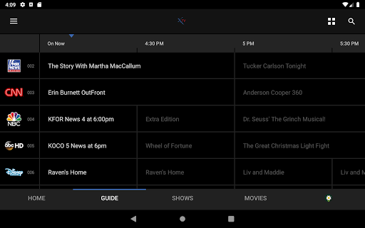 Screenshot of X TV