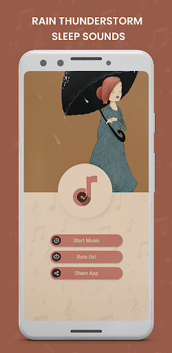 Android application Thunder Rain Sounds for Sleep screenshort