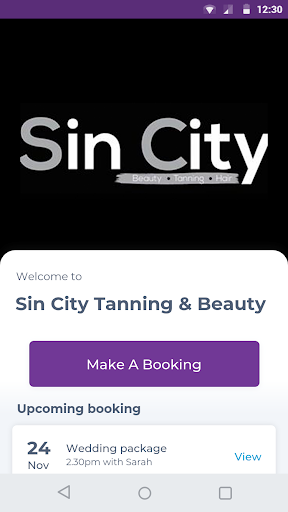 Android application Sin City Tanning & Beauty screenshort
