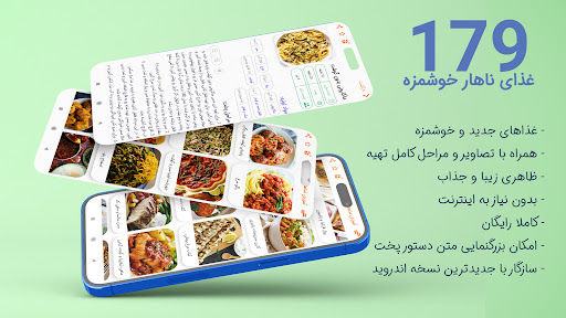 Android application آموزش آشپزی 180غذای ناهار 2023 screenshort