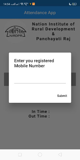 NIRDPR - Attendance App Screen 2