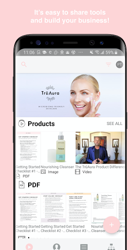 Android application TruAura Share screenshort