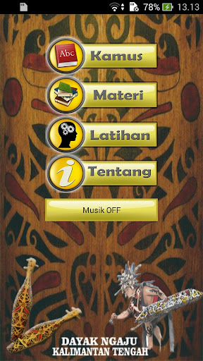Android application Dayak Ngaju screenshort