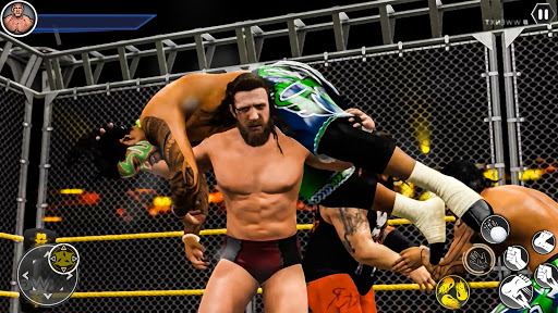 Real Wrestling Games: Cage Ring Fighting  screenshots 1