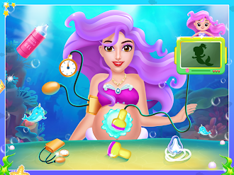 Game screenshot Mermaid Mom & Baby Care apk download