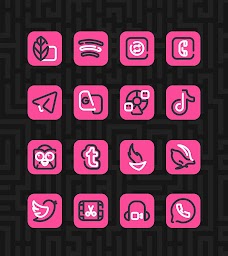 Linios Pink - Icon Pack