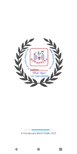 Android application Hamdosana Masihi Radio screenshort