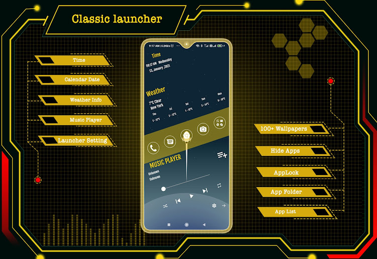 Classic launcher - App lock - 27.0 - (Android)