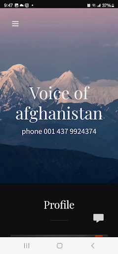 Android application voice of afghanistan tv screenshort