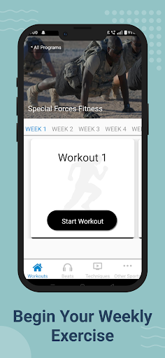 Screenshot of Military Special Force Fitness