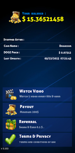 Watch Video Daily Earn DOGE Screen 3