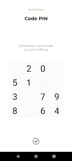 BunkerPass Mot de Passe