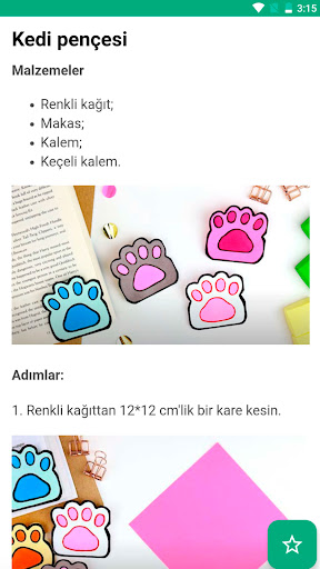 Kitap ayracı nasıl yapılır