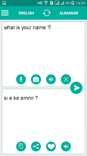 Albanian English Translator Screen 2