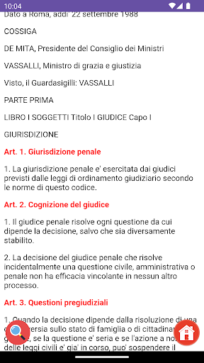 Codice di Procedura Penale Screen 3