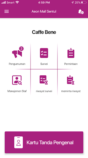 Android application AM Tenant Management screenshort