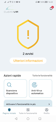 CleanVir Antivirus Android Screen 2