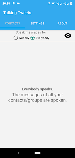 Android application Talking Tweets for Twitter screenshort