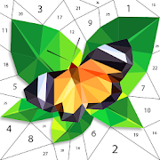 Butterfly Polygon Puzzle By Number