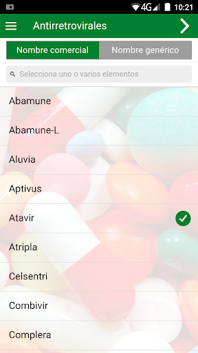 Android application Infodrogas_VIH screenshort