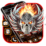 Cover Image of Download Fire angel skull theme 1.1.4 APK