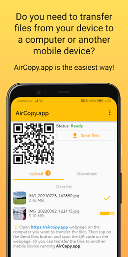 Android application AirCopy.app screenshort