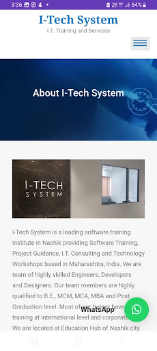 Android application I-TECH SYSTEM screenshort