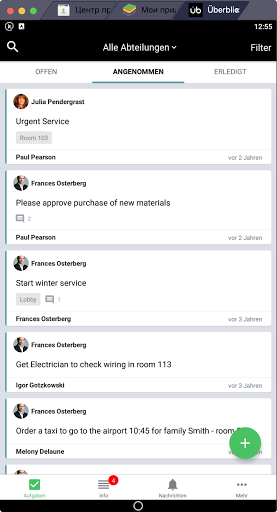Android application Überblick screenshort