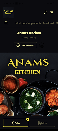 Android application Anam's Kitchen screenshort