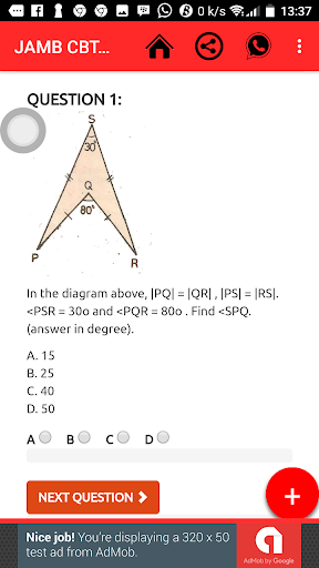 JAMB CBT 2024 Screen 2