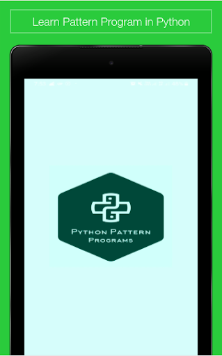 Android application Python Pattern Program screenshort