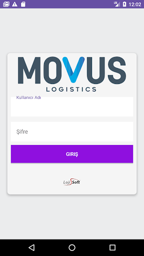 Android application Movus Depo Lojistik screenshort