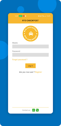 Android application RTO CHECKPOST screenshort