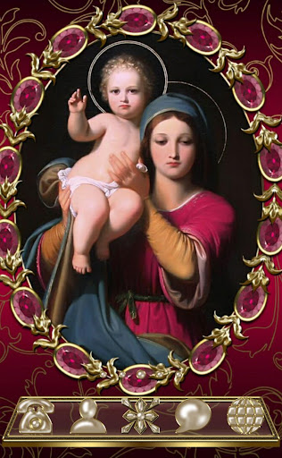 Android application Virgin Mary Go Launcher theme screenshort