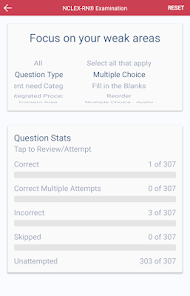 Captura 10 NCLEX RN Q&A Tutoring Saunders android