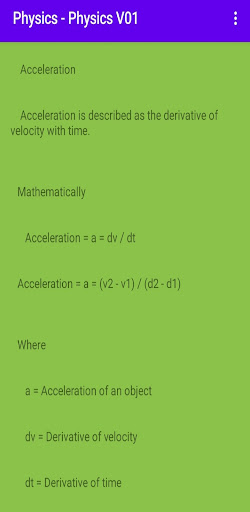 Physics - Physics V01 Screen 2