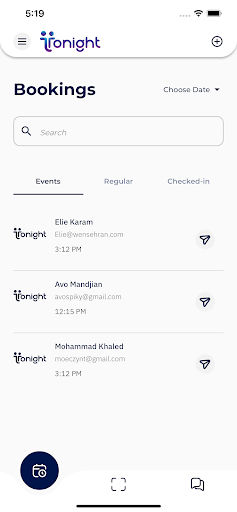 Android application Tonight Door App screenshort