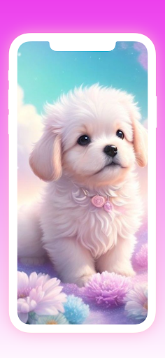 Live puppy Girly Wallpaper Screen 3