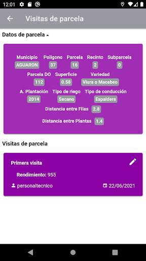 DOP Cariñena Control de Campo