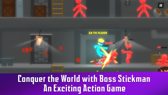 Boss Stickman MOD APK 3.2 for android 2